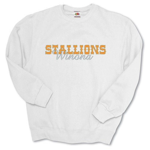 FOL Best 50/50 Sweatshirt - Applique Twill - White Main Image