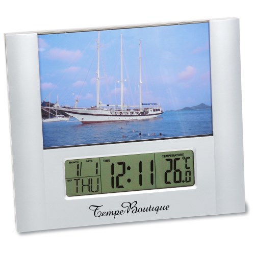 Newport Photo Frame Calendar Clock Main Image