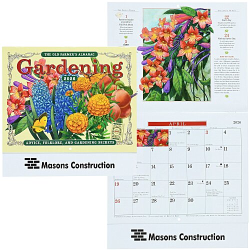 The Old Farmer's Almanac Calendar - Gardening - Stapled Main Image