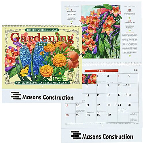 The Old Farmer's Almanac Calendar - Gardening - Spiral Main Image