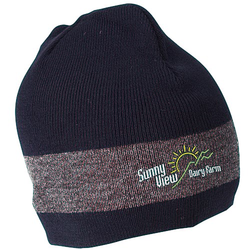 Fine Knit Single Stripe Beanie Main Image
