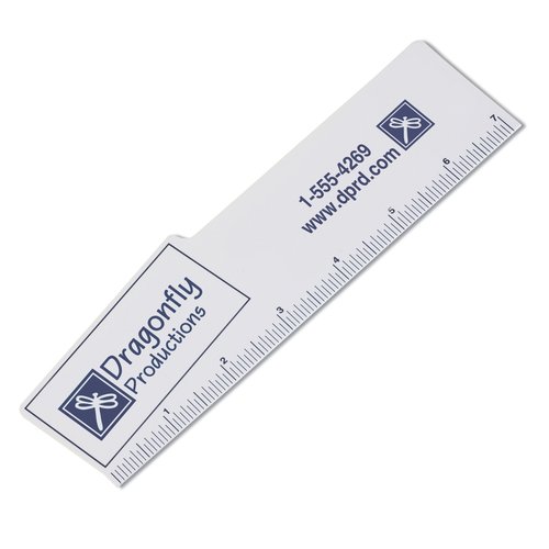 7" Shaped Ruler - Business Card Main Image