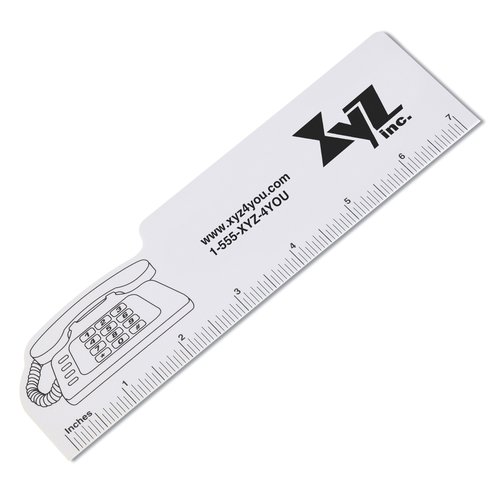 7" Shaped Ruler - Telephone Main Image