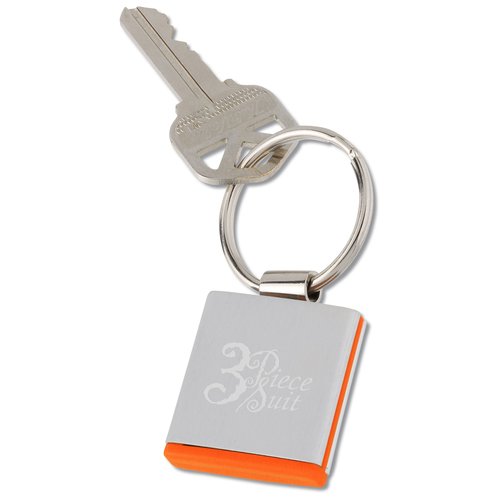 Square Metal Key Tag Main Image