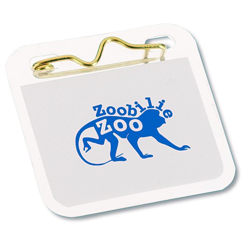 Laminated ID Badge - 1 3/4" SQ - Waterproof Main Image