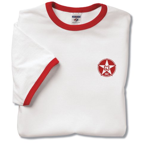 Jerzees Ringer Tee - White Main Image