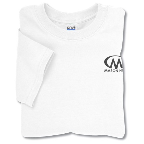 Anvil 5.4 oz. Cotton T-Shirt - White Main Image