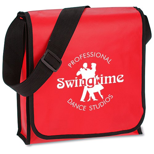 Laminated Polypropylene Messenger Tote Main Image