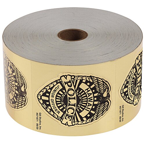 Lapel Sticker by the Roll - Junior Officer Badge Main Image