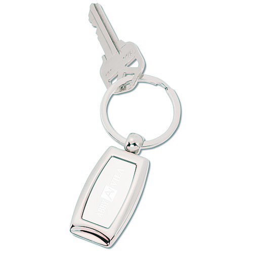Curved Metal Keychain Main Image
