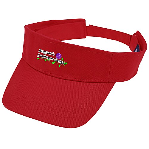 Cotton Twill Lightweight Visor - Embroidered Main Image