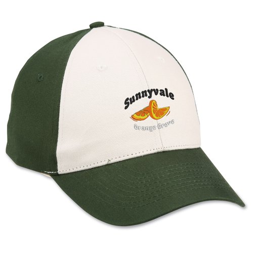 Brushed Cotton Cap - Stone Front - Emb Main Image
