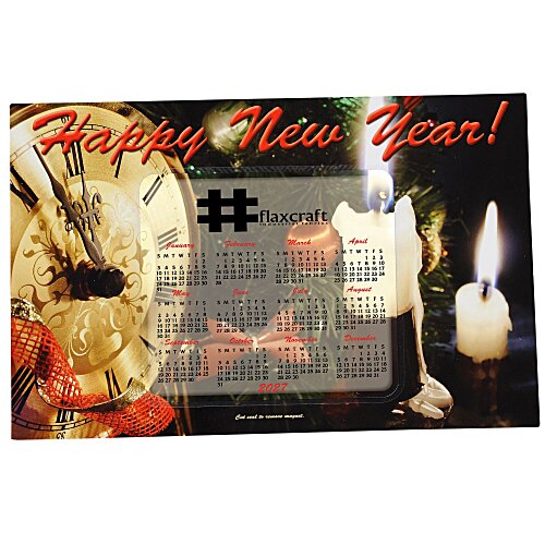 Greeting Card with Magnetic Calendar - Midnight Main Image