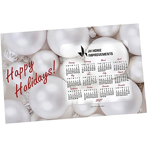 Greeting Card with Magnetic Calendar - Ornaments Main Image