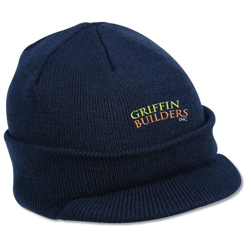 Knit Cap with Bill Main Image