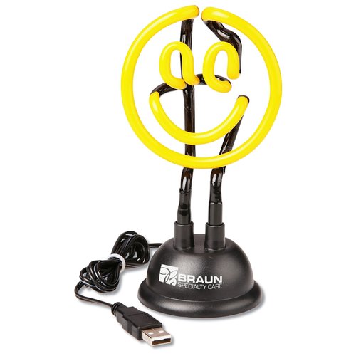 Neon Smiley Face USB Light Main Image