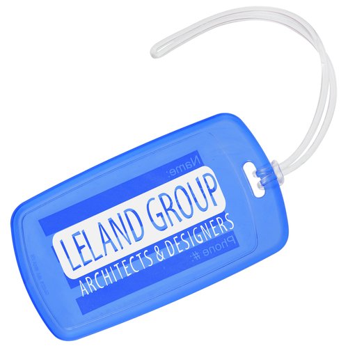 Traveler Rectangle Luggage Tag - Translucent Main Image