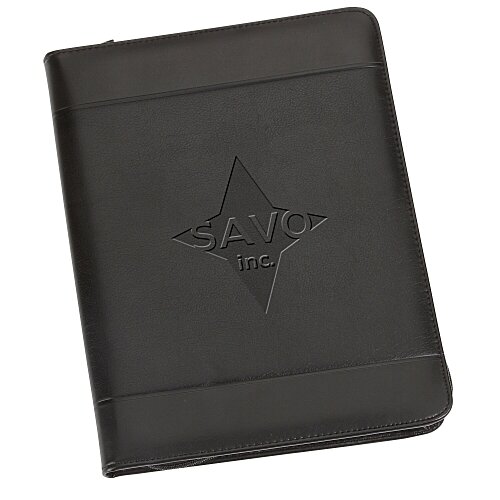 Windsor Impressions Zippered Padfolio - Debossed Main Image