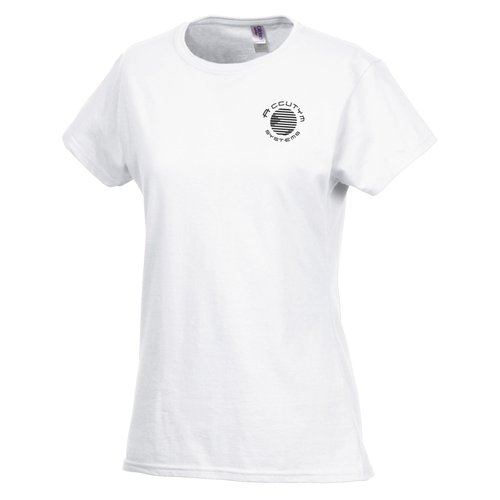 Gildan Softstyle T-Shirt - Ladies' - Screen - White Main Image