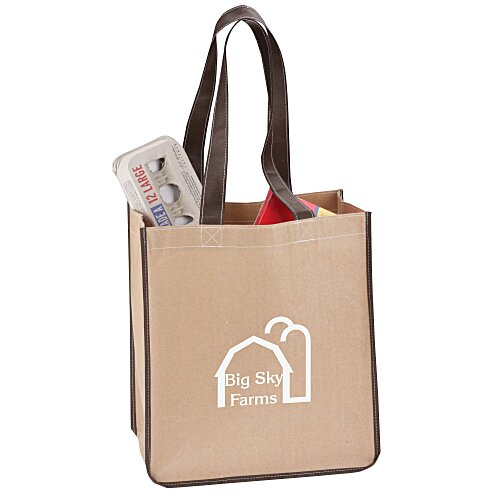 V Natural Kraft Sack Tote Main Image