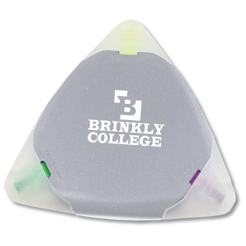 TriMark Highlighter - Opaque - Silver - Frosted Caps Main Image