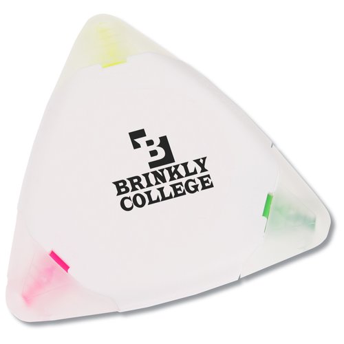 TriMark Highlighter - Opaque - White - Frosted Caps Main Image