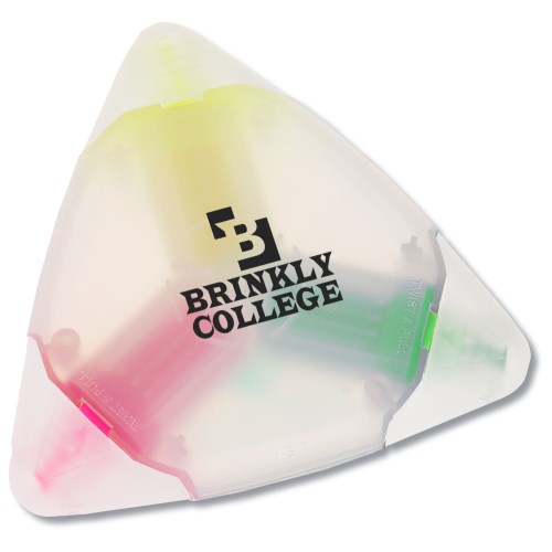 TriMark Highlighter – Translucent - Clear - Frosted Caps Main Image