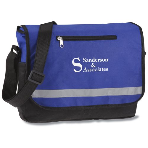 Reflective Polypropylene Messenger Bag Main Image