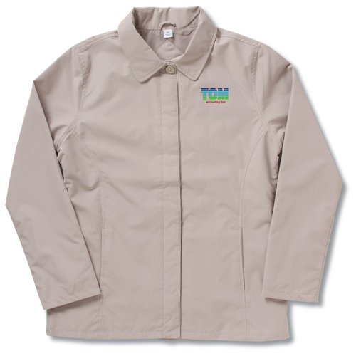 Soho Button Front Microfiber Jacket - Ladies' Main Image
