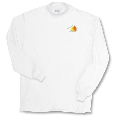 Anvil Deluxe Mock Turtleneck - White Main Image
