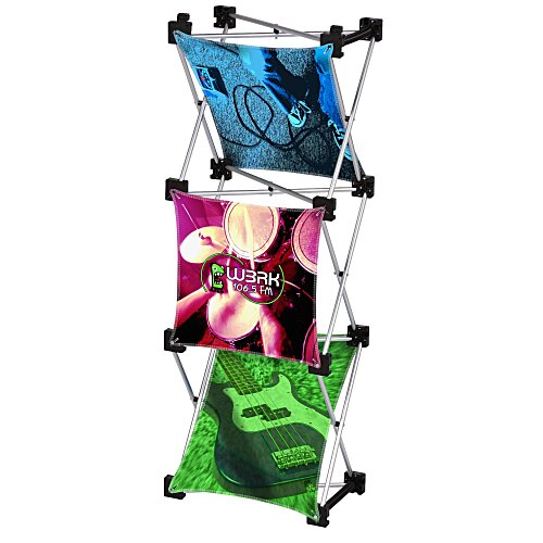 Geometric Junior Pop-Up Tabletop Display - 3-Panel Main Image