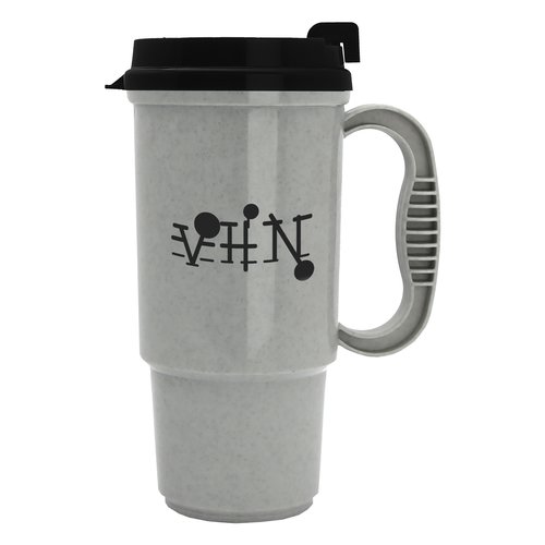 Insulated Auto Mug - 16 oz. - Opaque - Black Lid Main Image