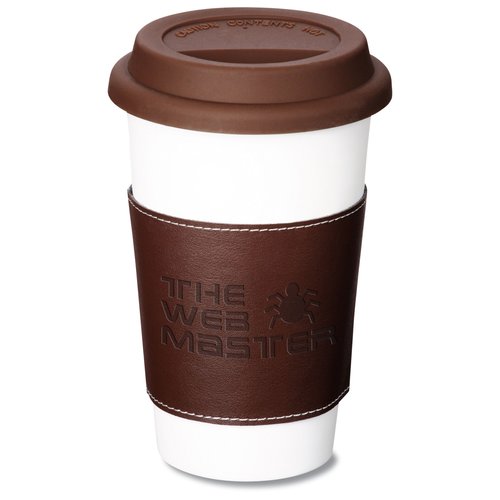 Double Wall Ceramic Tumbler w/wrap - 11 oz. Main Image