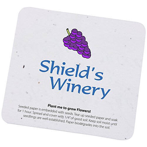Seeded Paper Coaster - Square Main Image
