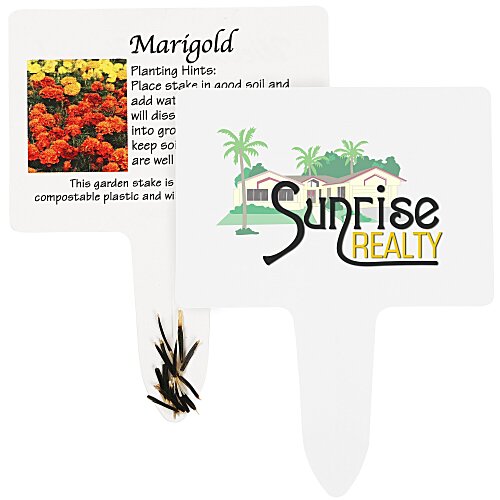 Compostable Seed Stakes - Marigold Main Image