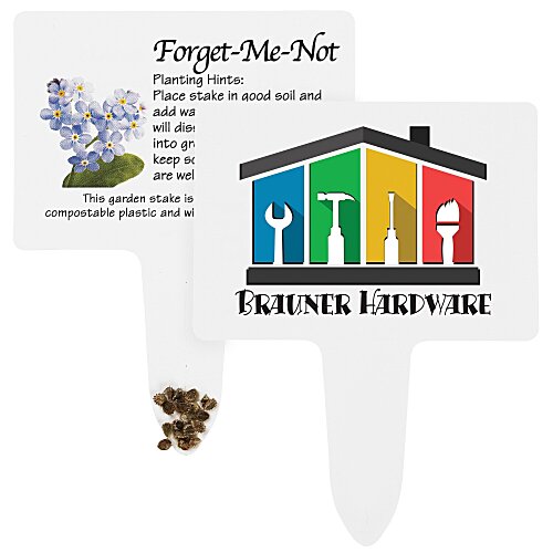 Compostable Seed Stakes - Forget Me Not Main Image