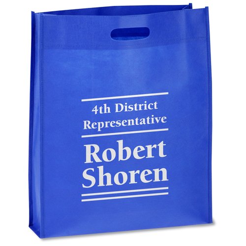 Polypropylene Die-Cut Gusseted Tote - 17" x 14" Main Image