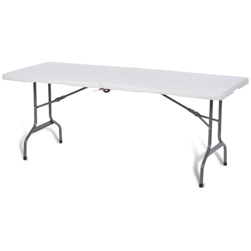 6' Portable Folding Table w/Wheels Main Image