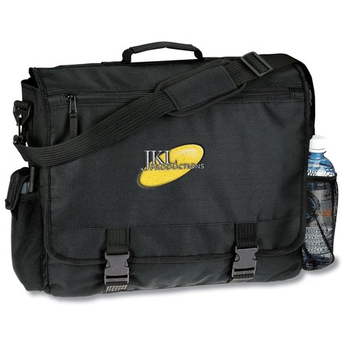 4imprint Business Attache - Black - Emb - 24 hr Main Image
