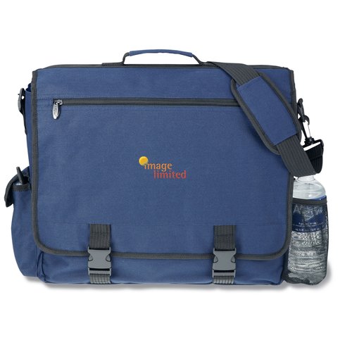 4imprint Business Attache - Navy - Emb - 24 hr Main Image