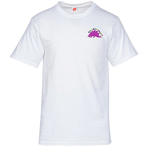 Hanes Essential-T T-Shirt - Men's - Embroidered - White Main Image