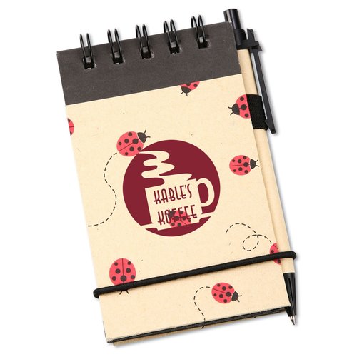 V Natural Geo Jotter w/Pen - Lady Bugs Main Image