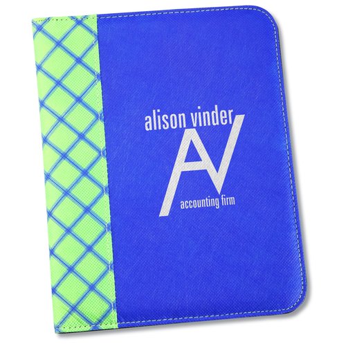 Poly Pro Nouveau Jr. Padfolio - Plaid Main Image
