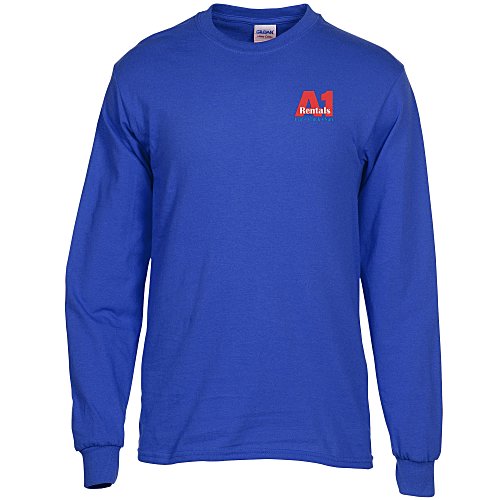 Gildan 5.3-oz Cotton LS T-Shirt - Embroidered Main Image