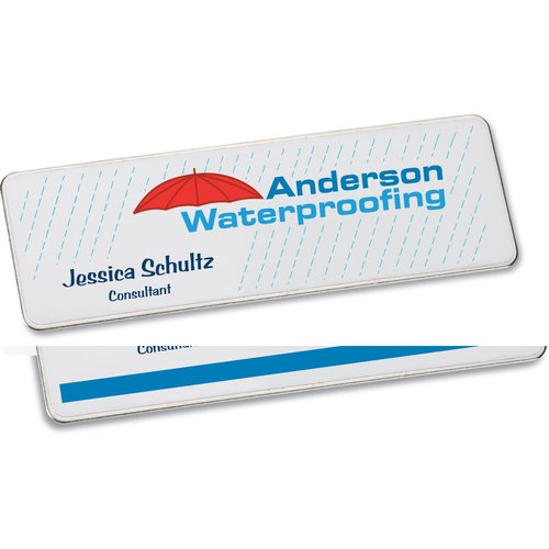 Personalized Name Badge - 1" x 3" - Rectangle Main Image