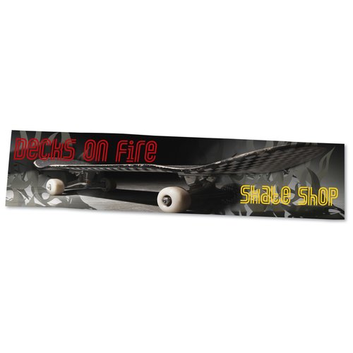 Removable Vinyl Bumper Sticker - 3" x 11-1/2" - Full Color Main Image