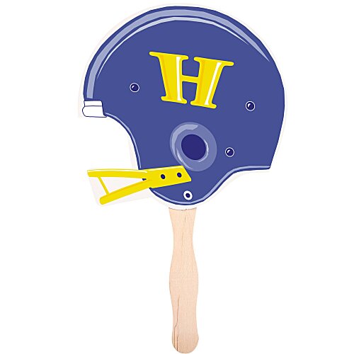Hand Fan - Football Helmet - Full Color Main Image