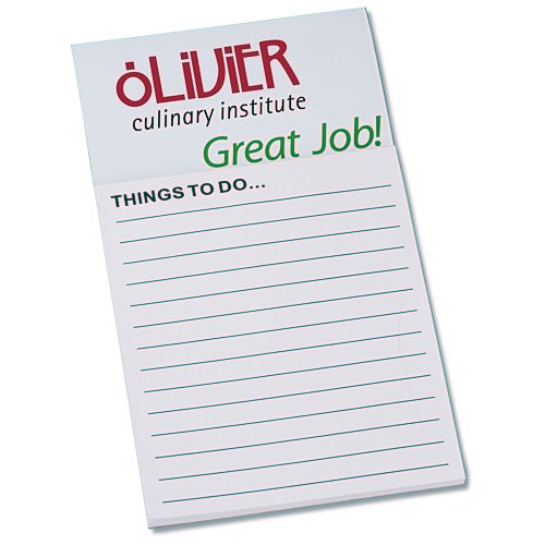 Bic Business Card Magnet with Notepad - Great Job Main Image