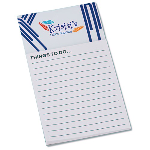 Bic Business Card Magnet with Notepad - Paper Clips Main Image