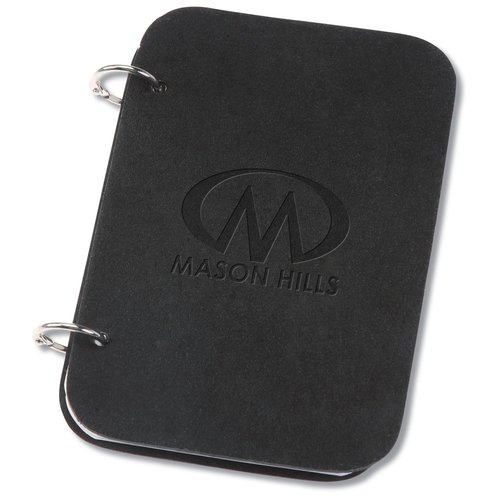 Recycled Leather Ring Jotter - Closeout Main Image